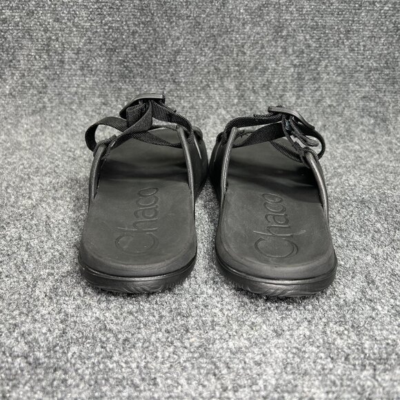 Chaco Chillos Slide Sandals Women's‎ 8 Black Athletic Beach Recovery Flip Flops - Picture 5 of 12